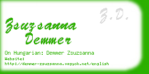 zsuzsanna demmer business card